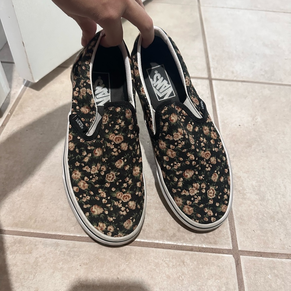 Vans Floral Slip-On Sneakers